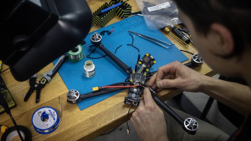 Many drone manufactures belong to Ukraine’s “garage” economy,